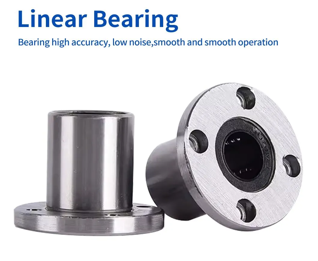 Linear Optical Axis Rolling Accessories Round Linear Bearings Lmf20luu Lmf25luu Lmf30luu Lmf Series Linear Plain Bearings for Textile Machinery Bearing