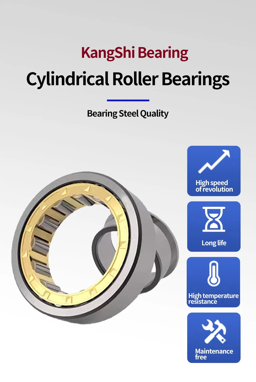 Cylindrical Roller Bearings Auto Machinery Parts Roller Bearing N230 N330 N232 N332 N234 N334 Gear Case Crane Bearings Rolling Bearing Component