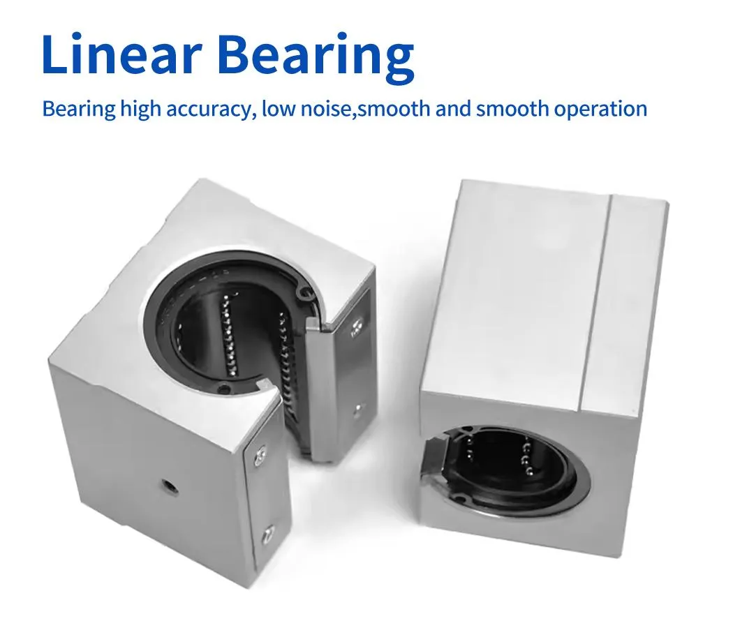 Standard Open Mouth Box Type Linear Sliding Block Bearing SBR30uu SBR35uu SBR40uu SBR50uu Linear Slider Guide Bearing Are Suitable for Textile Machinery Bearing