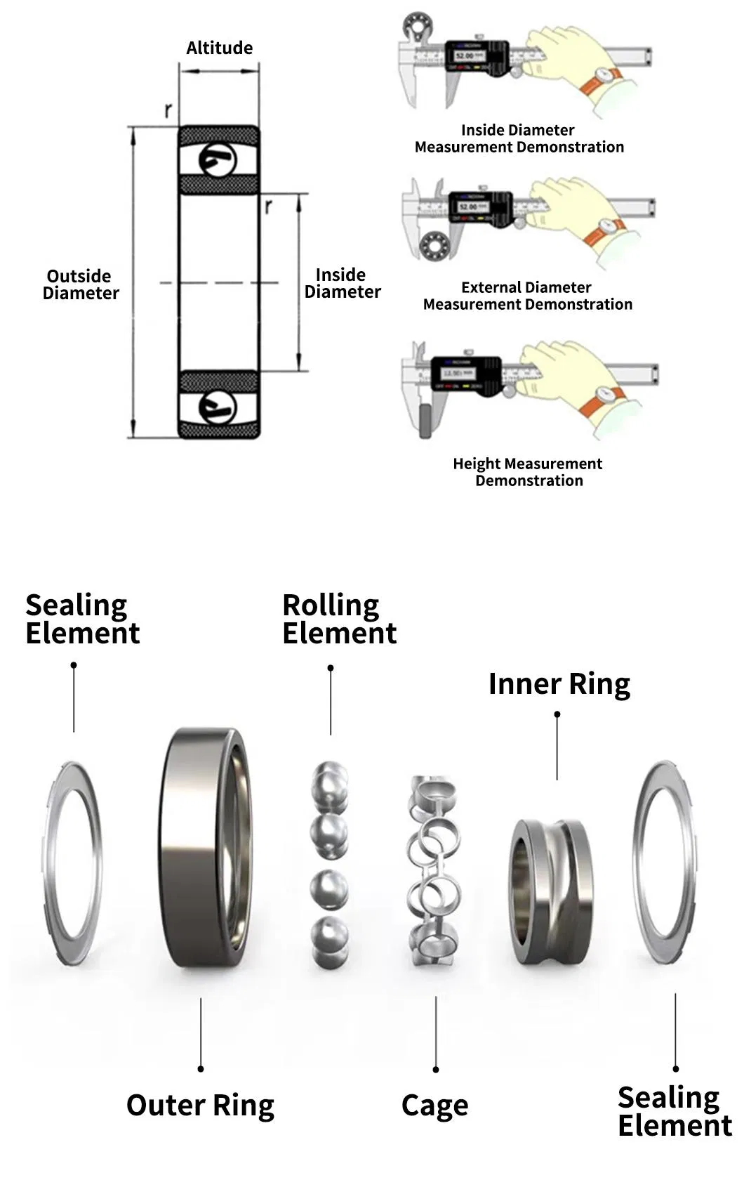 Electric Bicycle Motorcycle Auto Parts 688 689 692 693 694-Zz Durable Low Noise Small Micro Deep Groove Ball Bearing Micro Ball Bearing