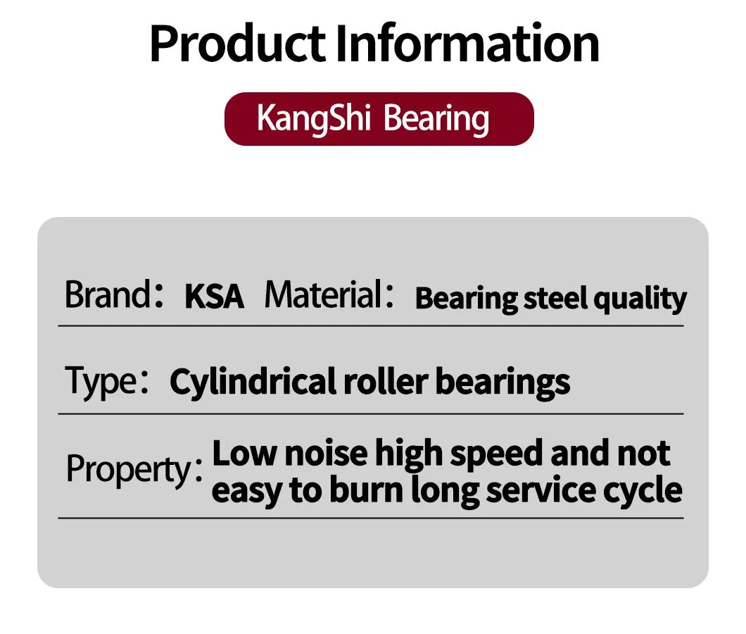 China Manufacturer Good Packing Cylindrical Roller Bearing for Machinery N311 N212 N312 N213 N313 N214 High Quality Cylindrical Roller Bearing