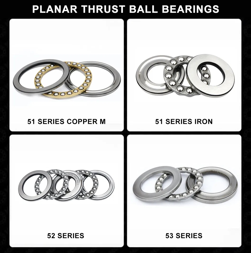Steel Materials for Agricultural Machinery Thrust Ball Bearing Thrust Bearing 51422 51424 51426 51428 Mechanical Thrust Ball Bearing