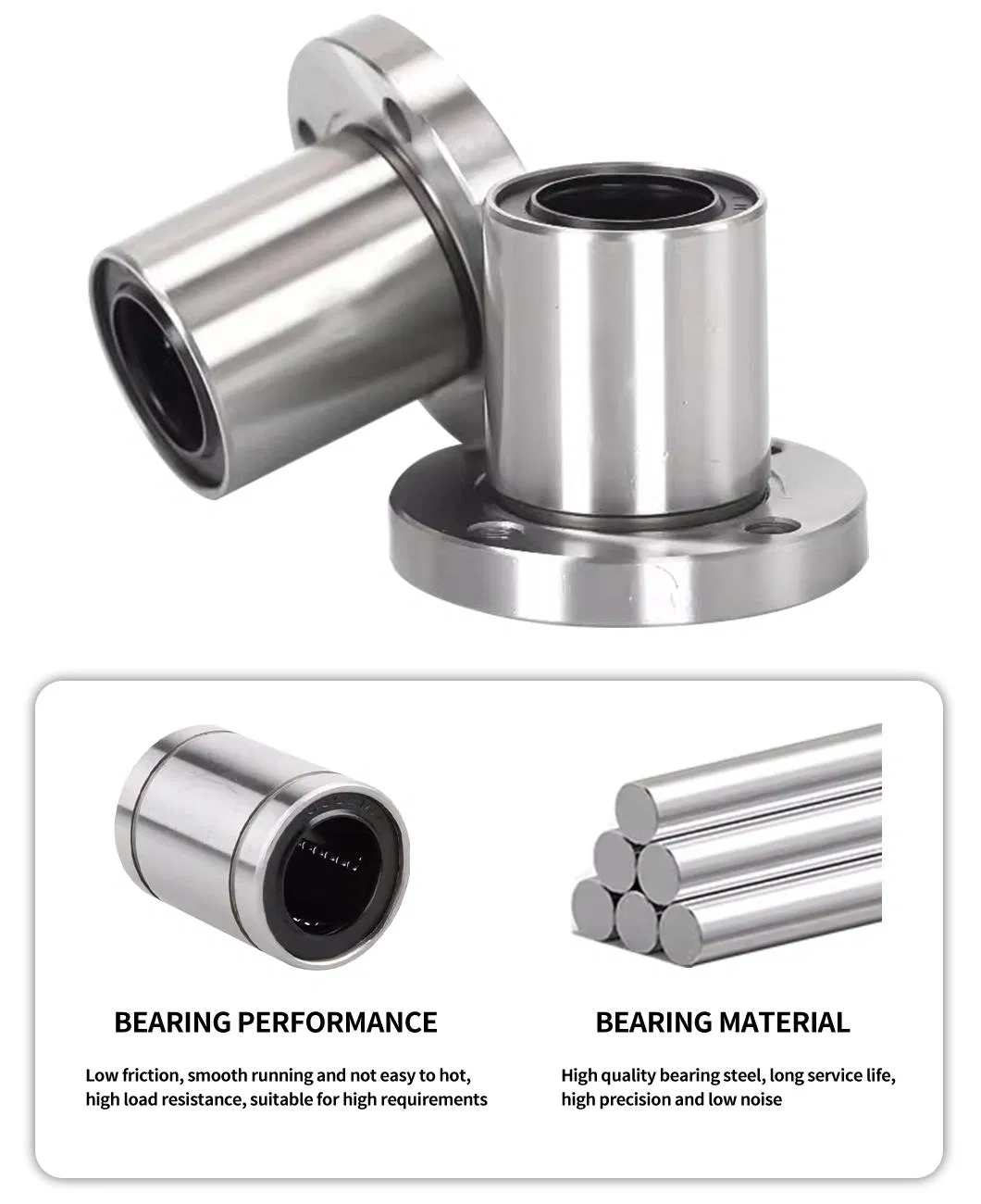 Precision Ultra-Linear Bearings Are Supplied by The Factory Lmf20uu Lmf25uu Lmf30uu Standard Linear High Precision Linear Bearing