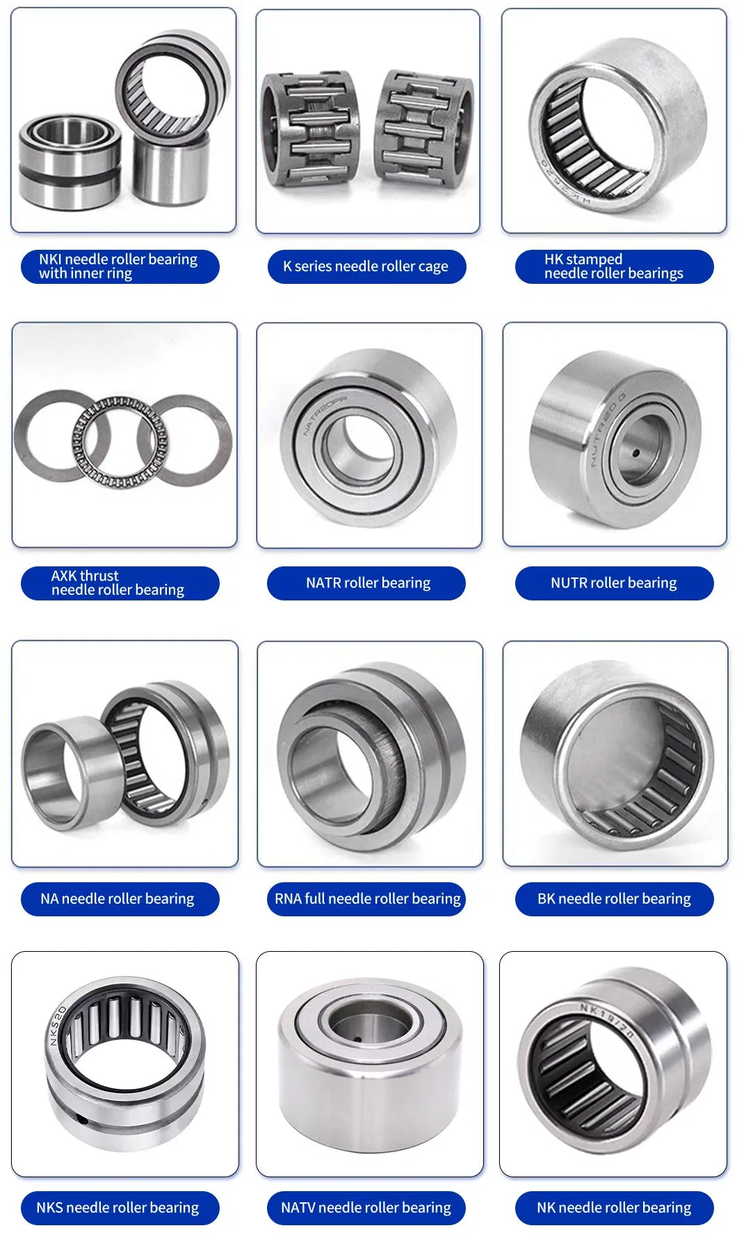 Nkis Series of High-Load Needle Roller Bearing Nkis8 Nkis9 Nkis10 Low Noise and Long Life Precision Needle Roller Bearings Bearing for Textile Machinery Bearing
