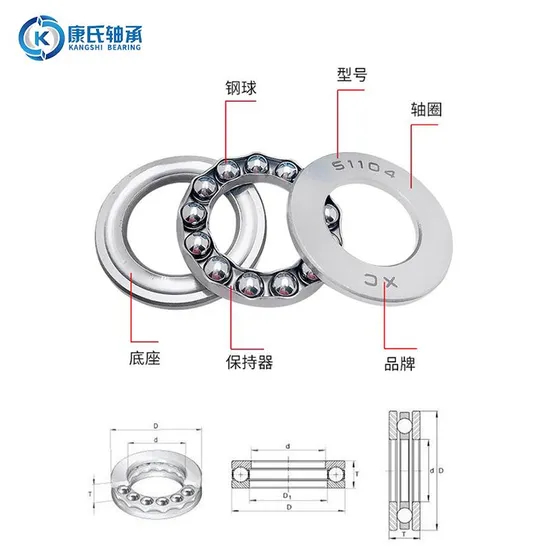 Thrust Ball Bearings for Mechanical Purposes Flat Thrust Ball Bearing 51410 51411 51412 51413 51414 Pillow Block Bearing Bearing for Auto Parts Bearing