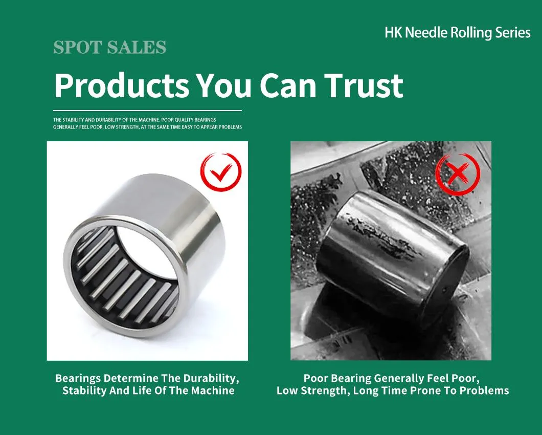 Bearing Manufacturers Automobile Needle Roller Bearings HK081410 HK081412 HK081510 HK081515 Gearbox Bearing Single Row Full Needle Bearing