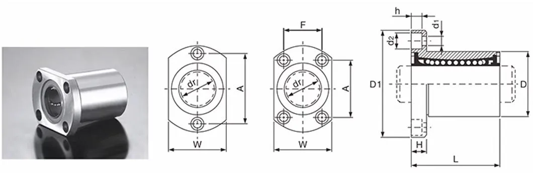 China Bearing Manufacturers Specializing in The Production of Linear Motion Bearings Linear Bearings Lmh12uu Lmh13uu Lmh16uu Extended Ball Linear Bearing
