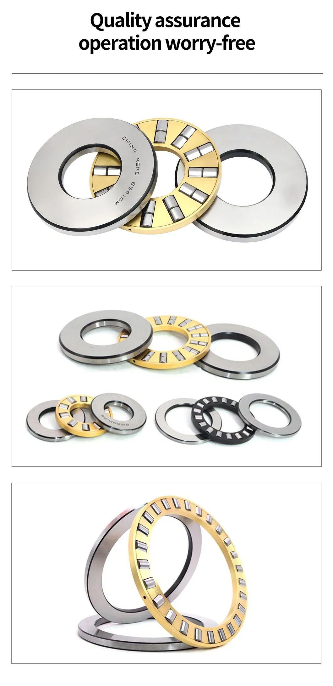 Flat Cylindrical Thrust Roller Bearings Long Life Thrust Bearing81124m 81126m 81128m 81130m 81132m 81134m Nine Types of Thrust Roller Bearings Gear Case Bearing